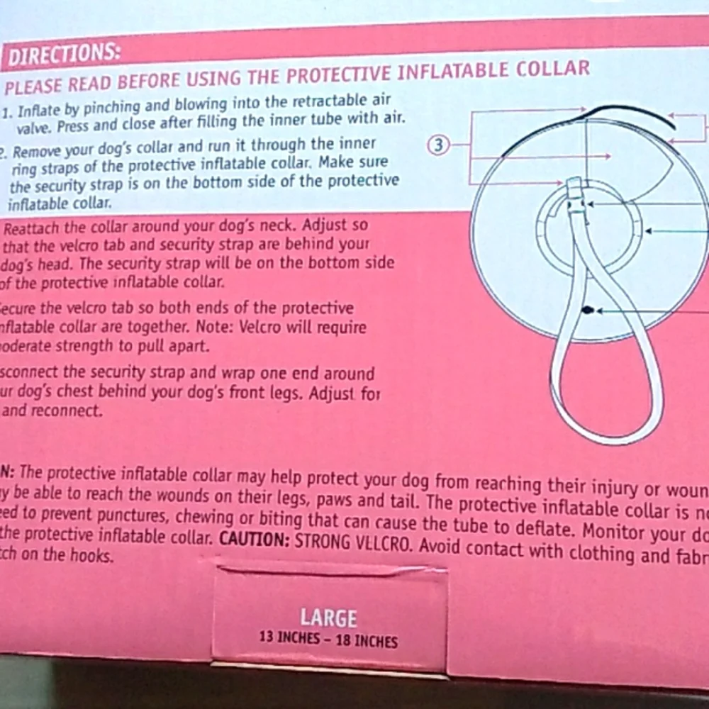 Protective Inflatable Dog Collar - Picture 3 of 4